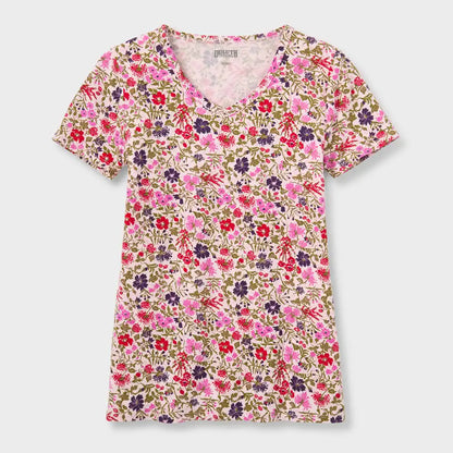 Women's Plus No-Yank V-Neck Tee