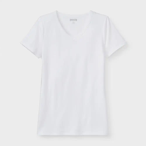 Women's Plus No-Yank V-Neck Tee