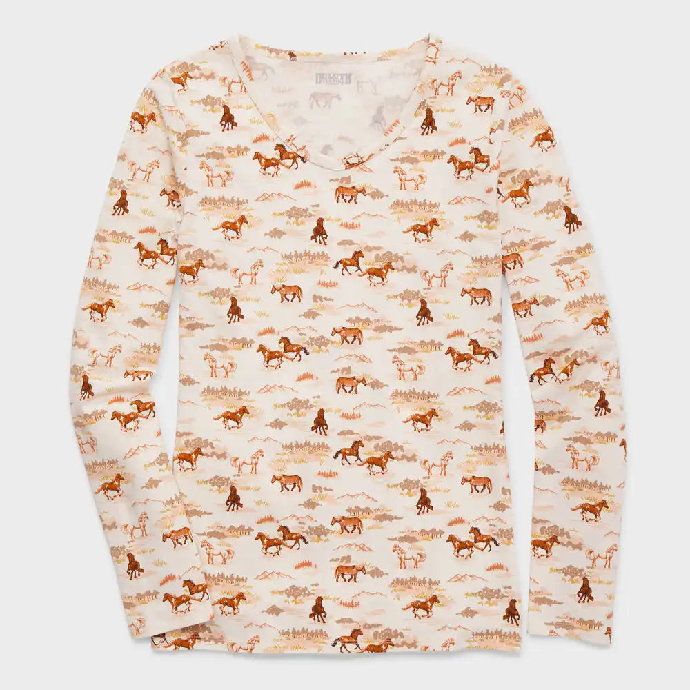 Women's No-Yank Long Sleeve V-Neck T-Shirt