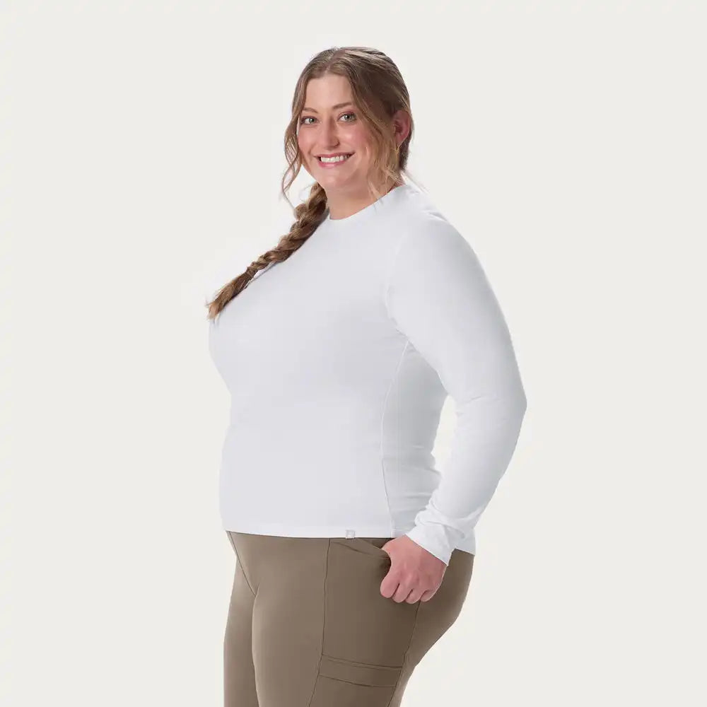 Women's AKHG Plus Renew Bamboo Crewneck Long Sleeve Tee
