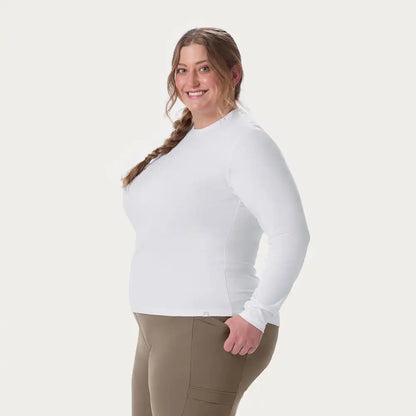 Women's AKHG Plus Renew Bamboo Crewneck Long Sleeve Tee