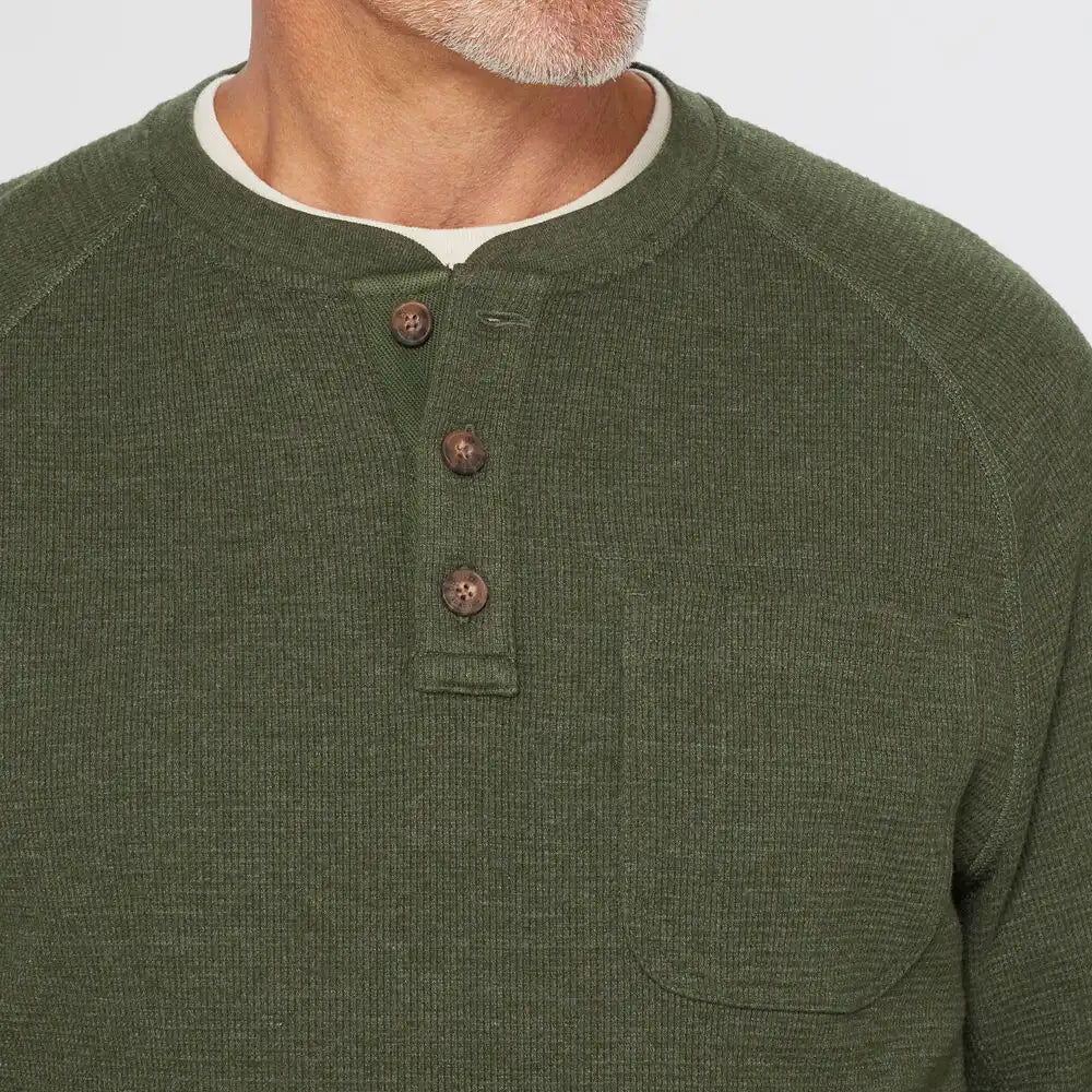 Men's Burly Thermal Standard Fit Henley