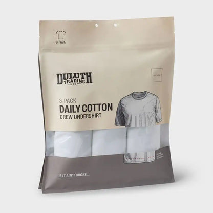 Men's Daily Cotton Crew Undershirt 3-Pack