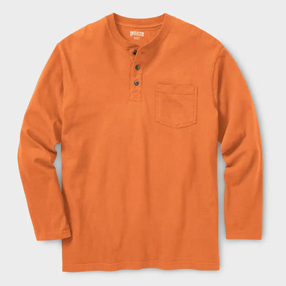 Men's Longtail T Relaxed Fit LS Henley T-Shirt
