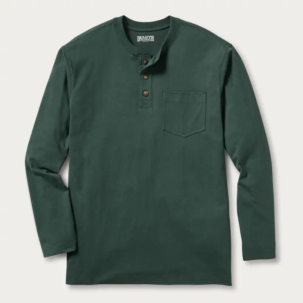 Men's Longtail T Relaxed Fit LS Henley T-Shirt