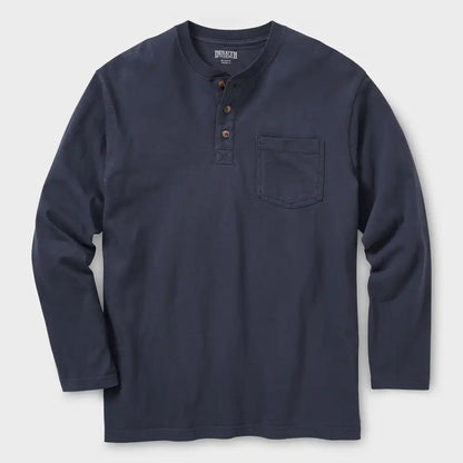 Men's Longtail T Relaxed Fit LS Henley T-Shirt
