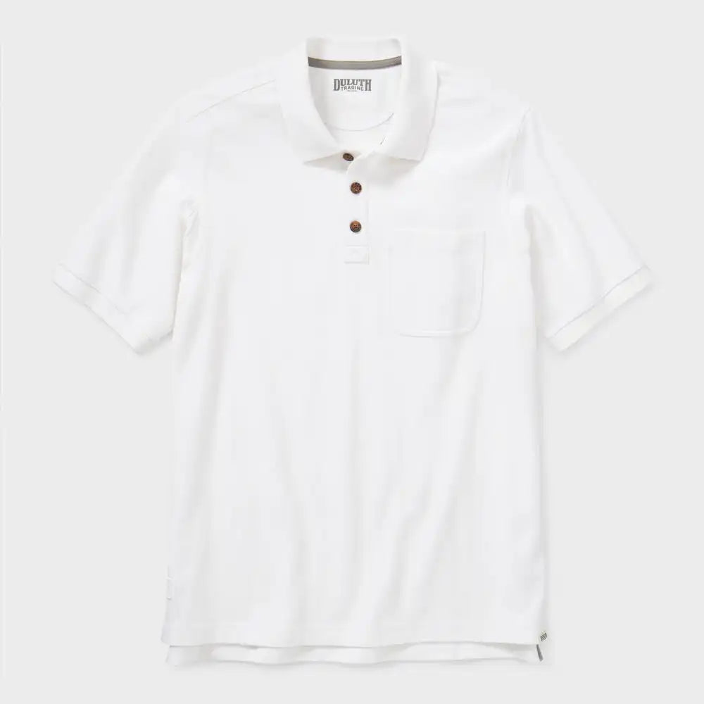 Men's No Polo Shirt Short Sleeve with Pocket
