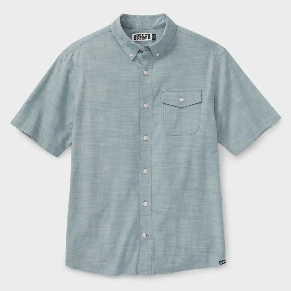 Men's Drumlin Slub Cotton Relaxed Fit Short Sleeve Shirt