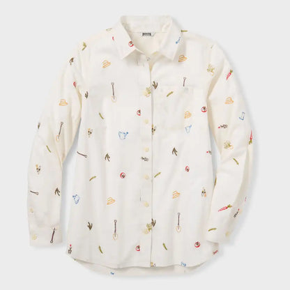 Women's Plus Chick-Nic Long Sleeve Shirt