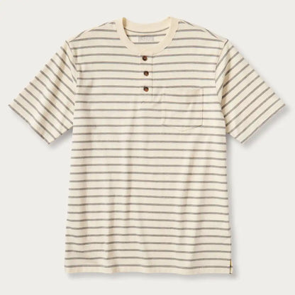 Men's Longtail T Relaxed Fit Short Sleeve Pocket Henley