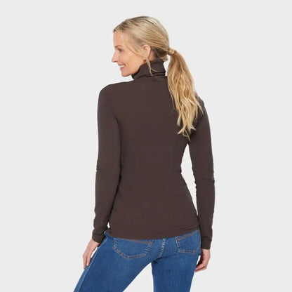 Women's No-Yank Long Sleeve Turtleneck T-Shirt